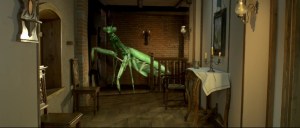 What are you looking at?  Never seen a giant praying mantis before?